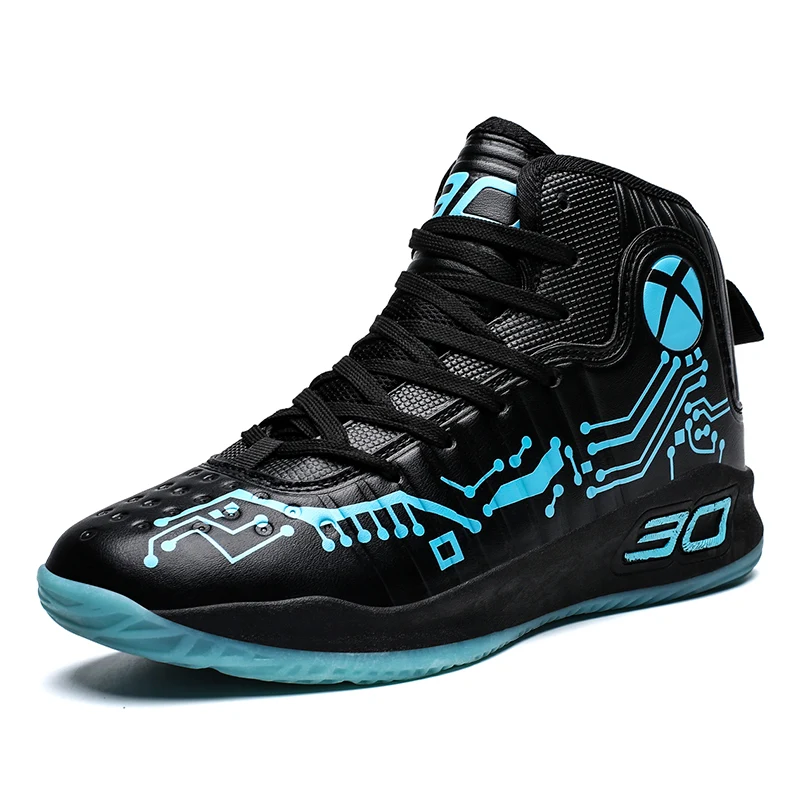 Мужская Баскетбольная обувь, кроссовки, мужские высокие баскетбольные кроссовки Jorda, обувь для тренировок на открытом воздухе,, спортивная обувь - Цвет: black