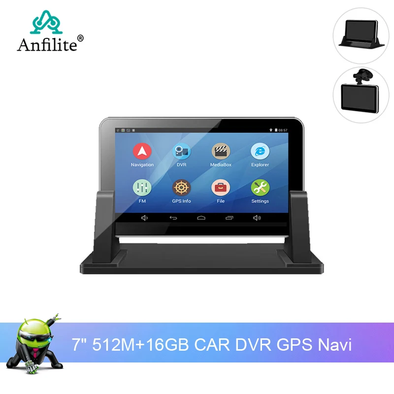 Anfilite 7 дюймовый емкостный GPS навигатор Android ОЗУ 512 Мб 16 ГБ avin Wi Fi Испания Карта