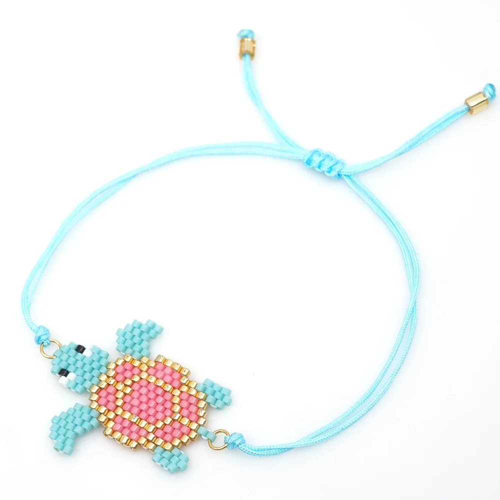 MI-B190429A Go2boho Pulseras Mujer Moda MIYUKI женский браслет 2 шт./лот черепаха арбуз ювелирные изделия детские животные браслеты Летний пляж - Окраска металла: MI-B190429A