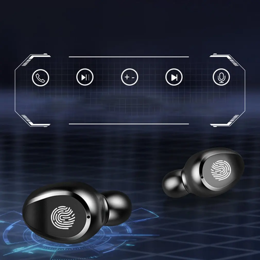 Bluetooth 5,0 беспроводной наушник светодиодный дисплей переносной водонепроницаемый стерео спортивный бинауральный наушник с 2000 мАч power Bank