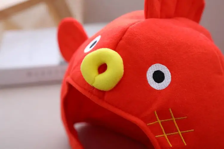 Южная Корея Девушки Сердце Мультфильм фугу рыбий голова группа шляпа забавная Meng селфи реквизит съемки голова группы фото реквизит