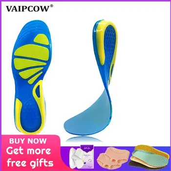 VAIPCOW Silicone Gel Insoles Foot Care for Plantar Fasciitis orthopedic Massaging Shoe Inserts Shock Absorption Shoe pad Unisex
VAIPCOW Silicone Gel Insoles Foot Care for Plantar Fasciitis orthopedic Massaging Shoe Inserts Shock Absorption Shoe pad Unisex
