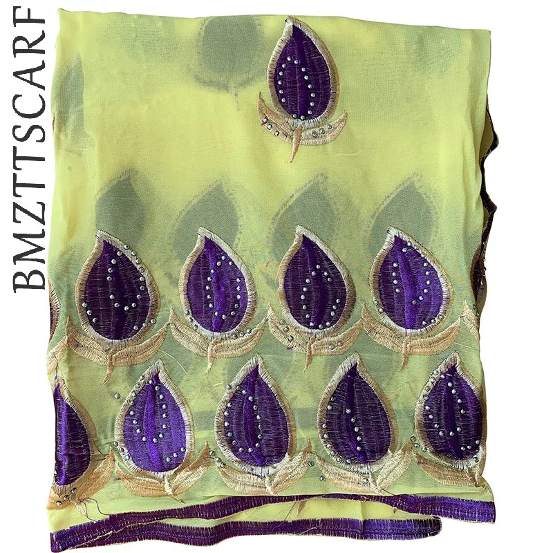 CLEAR STOCK 10 PIECES 1 LOT! African Women Scarfs High Qaulity Chiffon Scarf Big Size Scarfs for Shawls - Цвет: Color 22