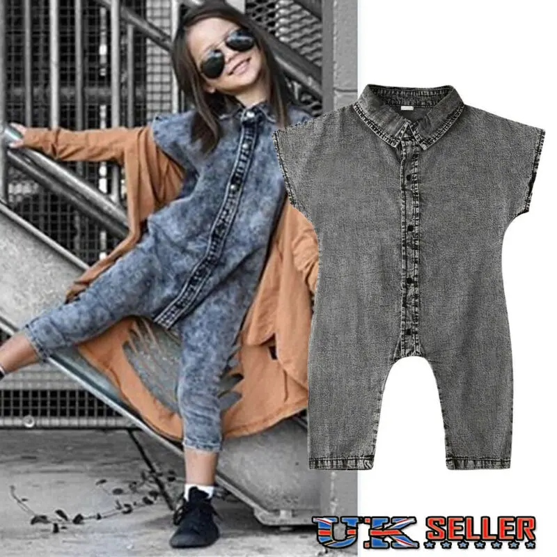 Mono de tela vaquera para niños y niñas, peto, mono, ropa|Monos ...