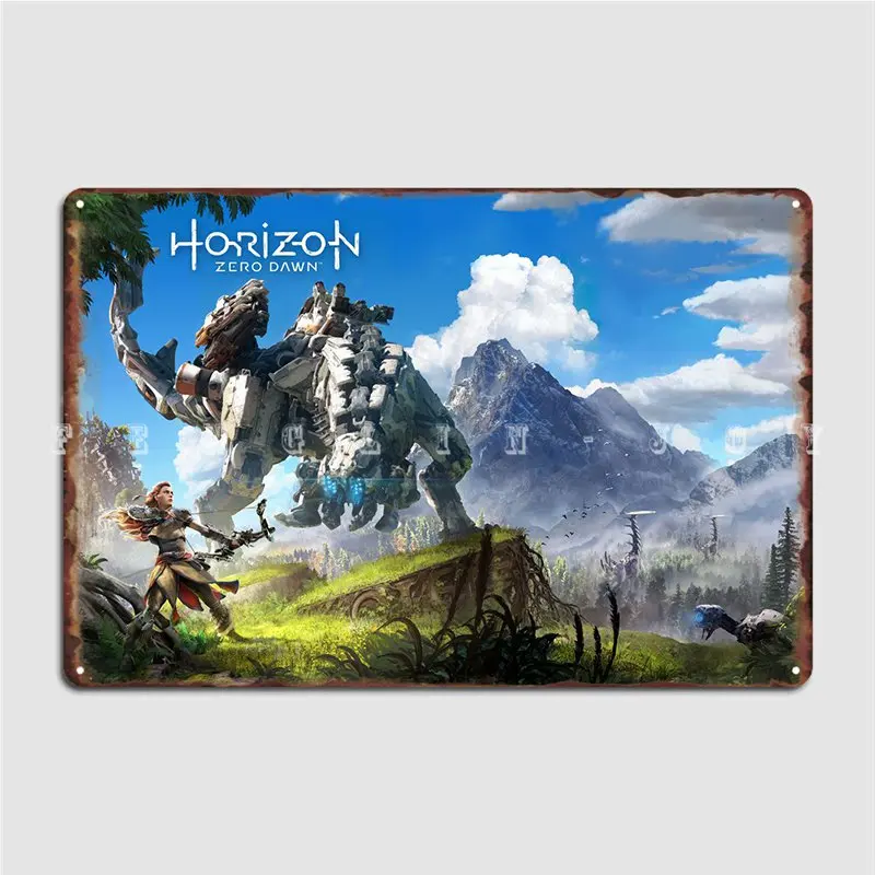 Horizon Zero Dawn Targa In Metallo Poster Club Bar Poster Club Poster Personalizzato In Latta