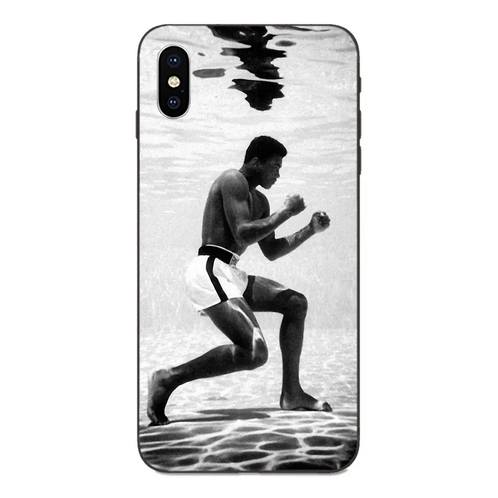 Новинка, мягкий ТПУ чехол для Apple iPhone 4, 4S, 5, 5S, SE, 6, 6 S, 7, 8 Plus, X, XS, Max, XR, Muhammad Ali - Цвет: as picture