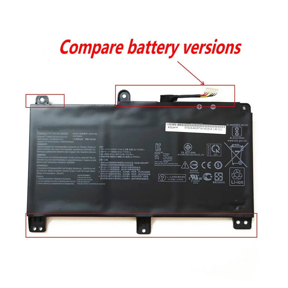 Original Bateria do Portátil para Asus G531gt-bi7n6 Fx504ge Fx505dy Tuf504gd Tuf505dy Tuf554ge Tuf565gd Gaming Fx505 B31n1726