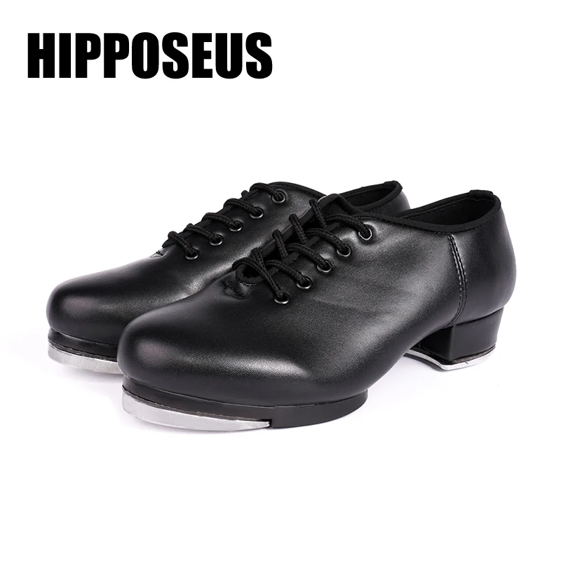 RYAN AND ODONNELL Girls Diamond Black Leather Irish Dance Pumps UK