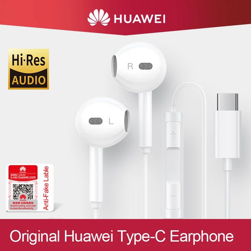 Formulering Bediening mogelijk Pracht Original Earphones Huawei P20 | Headphones Type C Huawei Noise - Original  Huawei C - Aliexpress