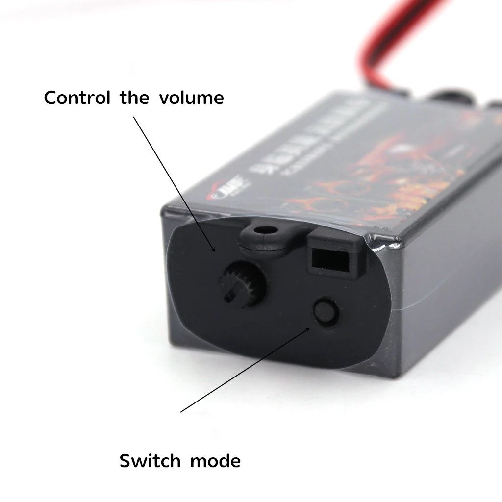 RC Motor Sound Kit 10 Sound Simulator Double Speaker for 1/10 RC Car