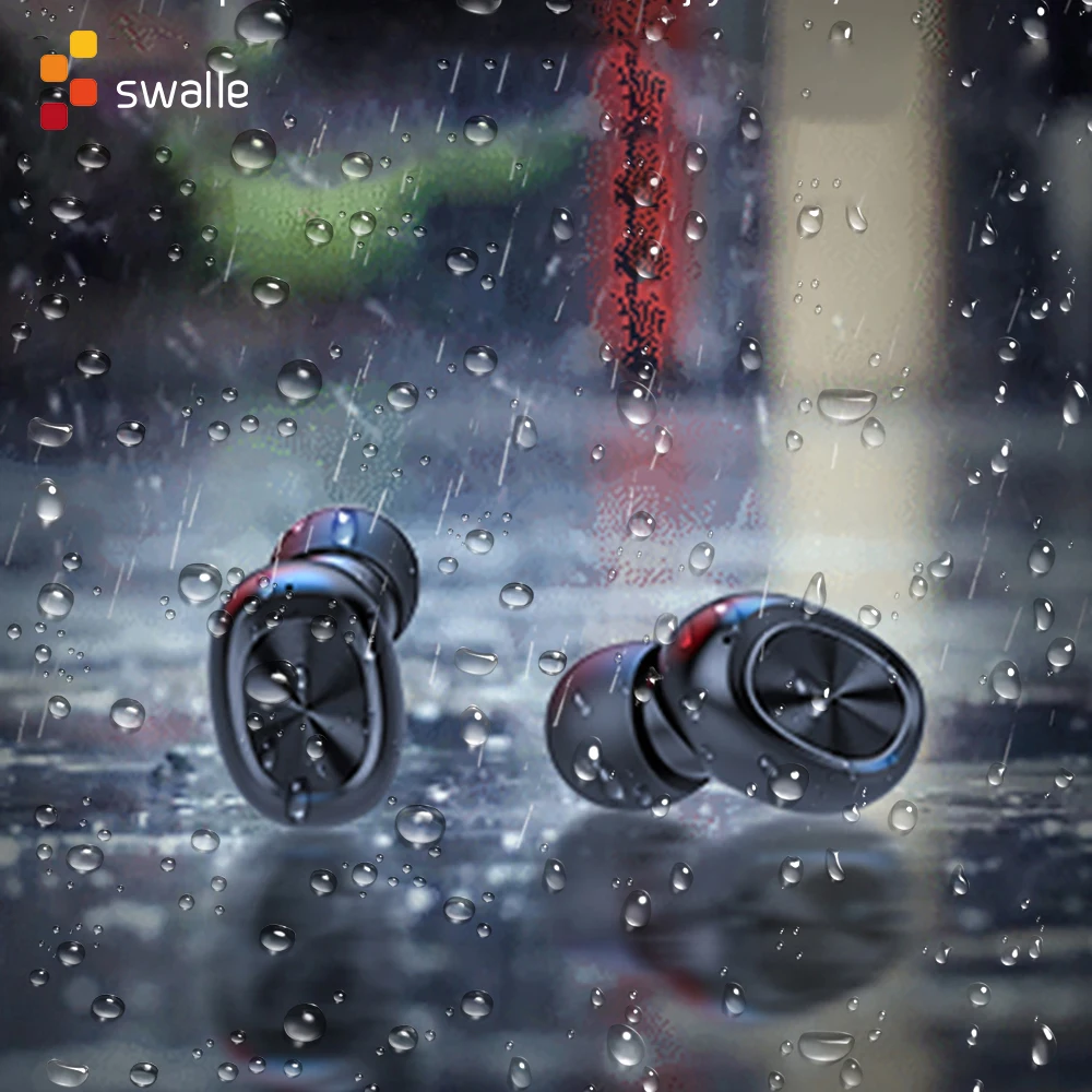 Беспроводные наушники Swalle с голосовым управлением Bluetooth 5 0 3D стереонаушники
