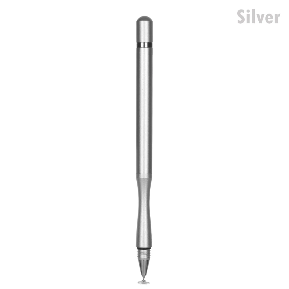 silver Сенсорный экран карандаш для рисования Универсальный емкостный присоска для IPhone IPad смартфон планшет компьютер сенсорный экран Стилус - Цвета: silver