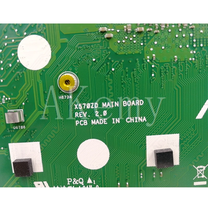  X570ZD Motherboard For ASUS TUF YX570Z YX570ZD X570Z X570ZD Laptop motherboard Mainboard R5-2500 CP