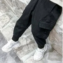 Детская одежда; повседневные брюки для мальчиков; Детский комбинезон на лямках; сезон весна-осень; Новинка года; сезон весна; стильная одежда в Корейском стиле для больших мальчиков