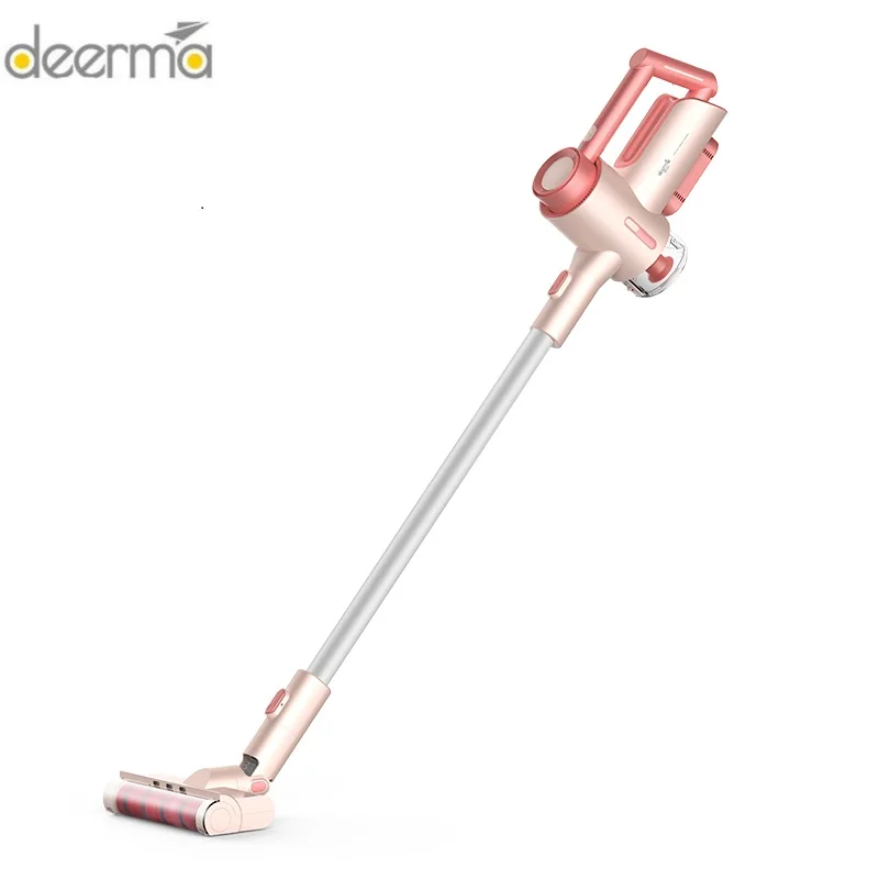 

Youpin Deerma VC15 Pink Cordless Vacuum Cleaner Low Noise Handheld Strong Suction Minitype Big Power Cleaner Three LED lights