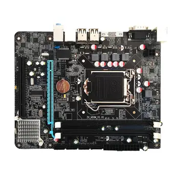 

P55 Motherboard CPU LGA 1156 Pin 2*DDR3 1*RJ45H55 Desktop Motherboard with USB Port