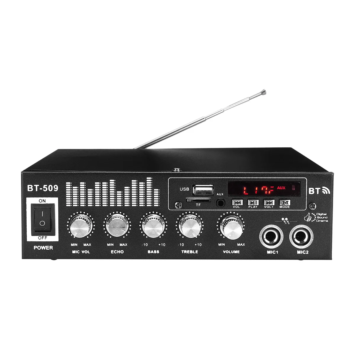 1000 Вт 12В 220В HIFI автомобильный аудио стерео усилитель мощности bluetooth FM радио домашний кинотеатр усилители музыкальный сабвуфер звуковая система