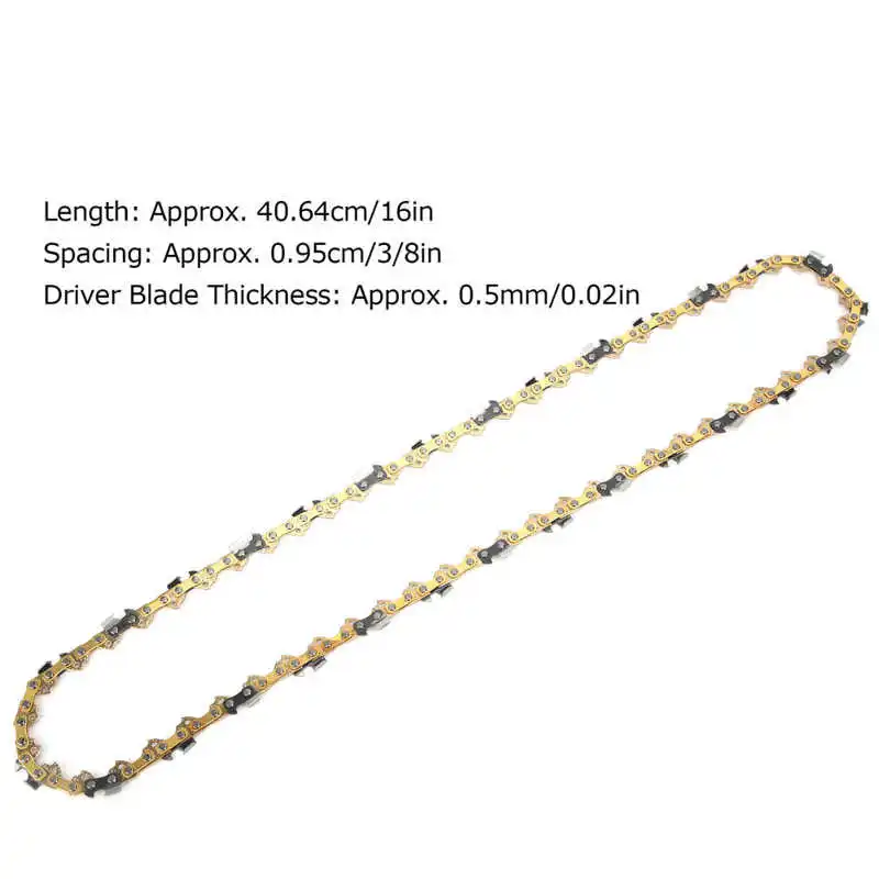 16in 59 Links Chainsaw Saw Chain Blade High Toughness Carbide Replacement Accessory Chainsaw Parts chainsaw chain