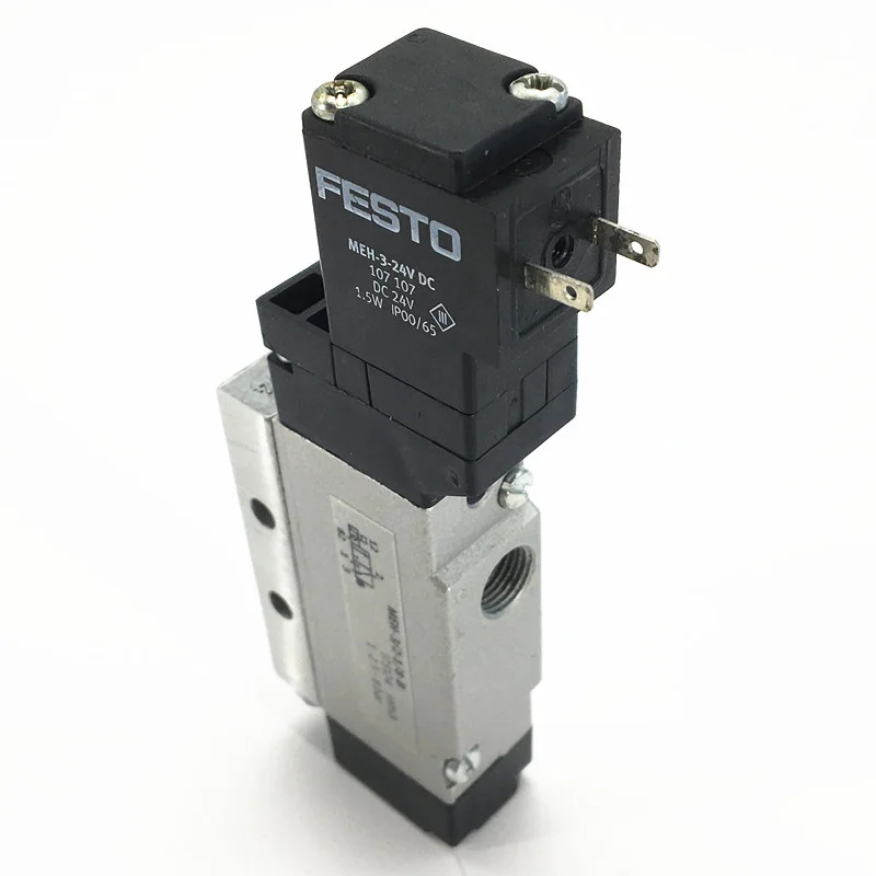 MEH 3/2 1/8 B 173124 DC24V AC220V электромагнитный клапан FESTO одинарный соленоид с