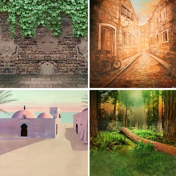 

Nitree Old Street Lake Forest Garden Brick Wall Photo Studio Background Photography Backdrop Children Newborn Party Vinyl