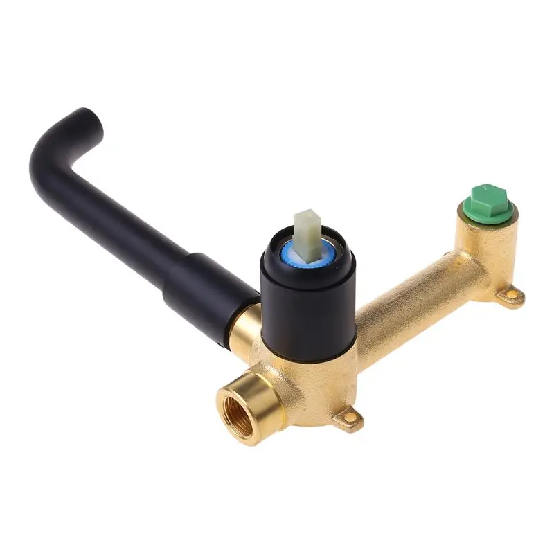 

Настенный смеситель для раковины, металлический кран с одной ручкой, кран для горячей и холодной воды, комплект, 1 комплект