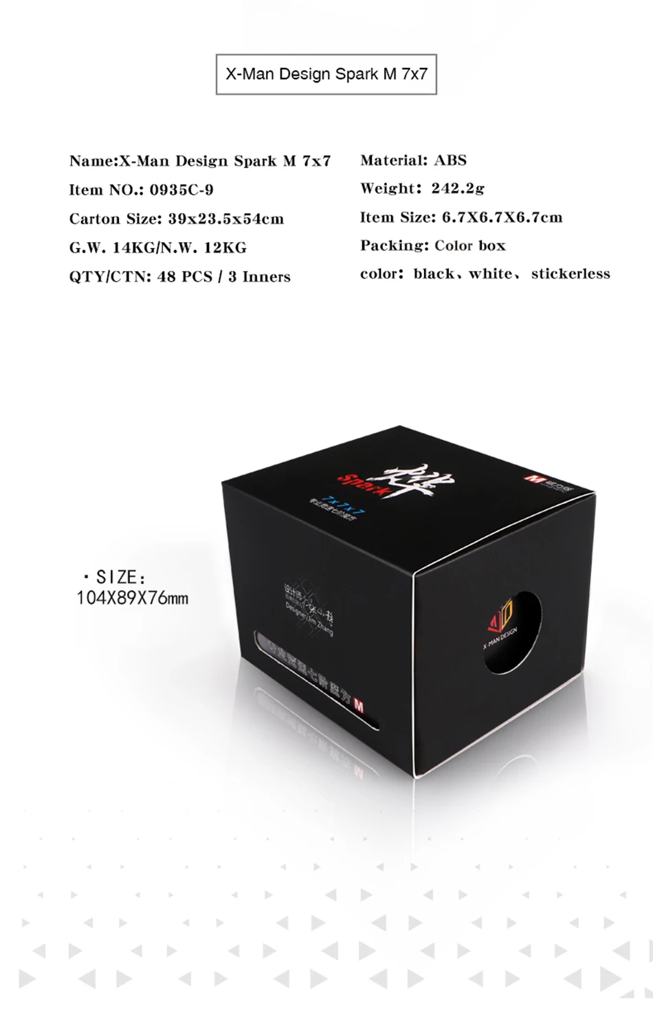 XMD X-MAN дизайн Spark M 7x7 Магнитный куб QIYI Mofangge профессиональные скоростные магические кубики Magico Cubo головоломка куб