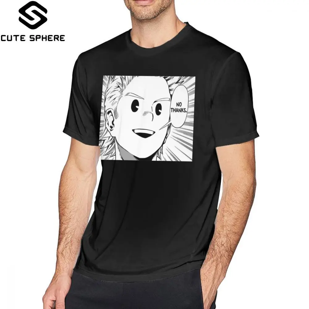 My Hero Academia T Shirt No Thanks Lemillion T-Shirt Printed Male Tee Casual 100 Percent Cotton Tshirt |