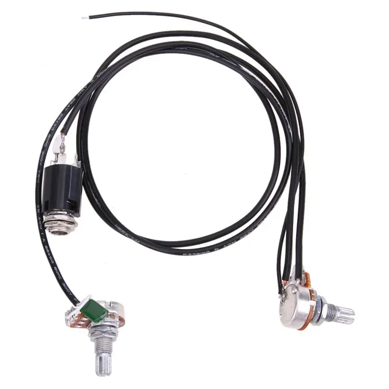

Guitar Passive Volume and Tone Control Wiring Harness with 6.3mm Input Socket