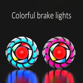 

2020 Hot Sale Angel Eye Motorcycle Taillight Universal Flashing Brake Light Signal Tail Brake Stop Lights Motocross Accessory