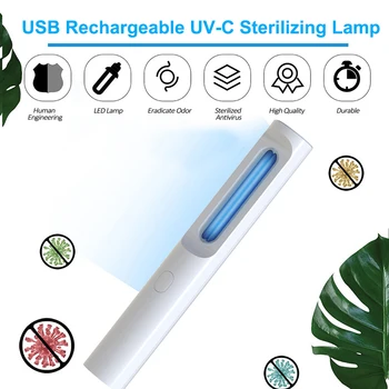 

Handheld UVC Sterilizing Light Ultraviolet Disinfection Wand Rechargeable Portable Sterilizer UV Lamp