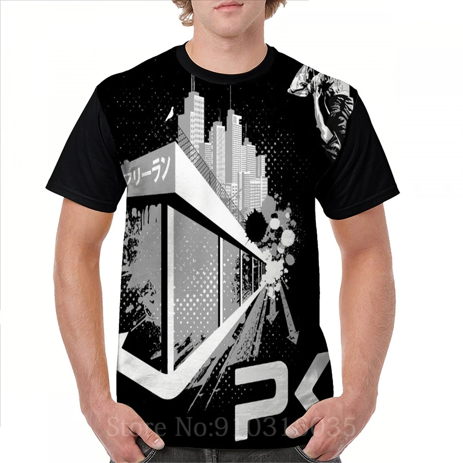 Мужская футболка с забавным принтом женские топы футболки паркур откидной