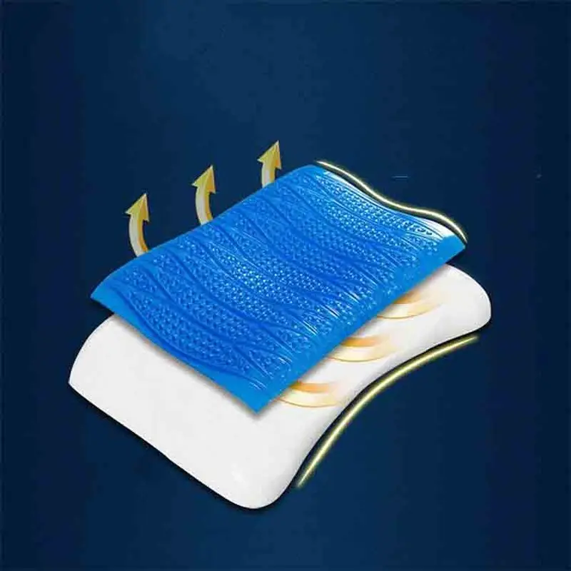 Ergonomic Design Air Layer Fabric Memory Foam Skin-friendly Reduce Shoulder Neck Pain Health Care Cervical Bedding Body Pillow