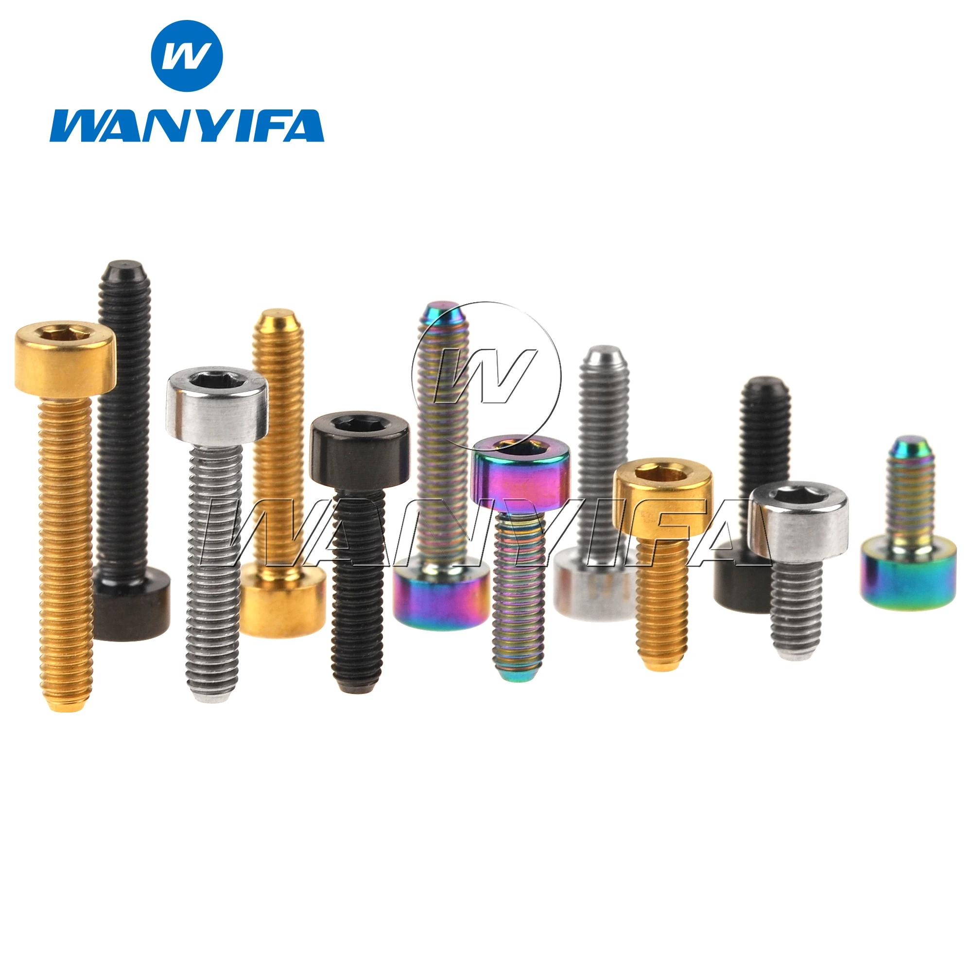 Wanyifa-perno de titanio para bicicleta, tornillo Stigma para bicicleta, M3x6, 8, 10, 12, 15, 18, 20mm