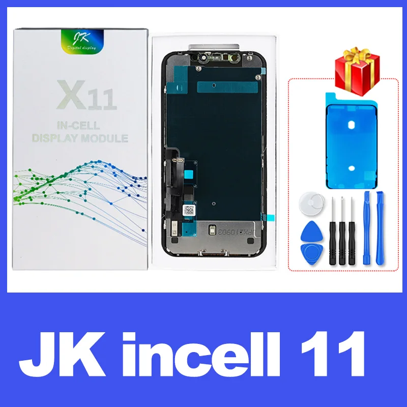 JK Incell Screen For iPhone X XR Xs Max 11 12 12Pro LCD Display Touch Screen Digitizer Assembly No Dead Pixel Replacement Parts lcd cell phone Phone LCDs