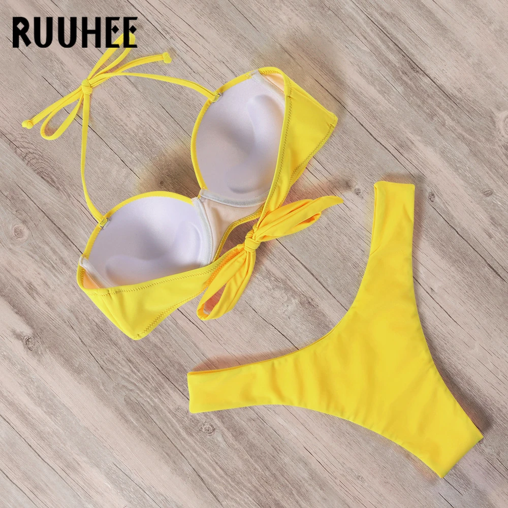 RUUHEE Bikini Swimwear | Women Swimsuit 2020| Leopard Brazilian Bikini Set | Push Up Bathing Suit | Female Summer | Beach Wear Bikini | Swim Suit | Women Swim Suit | Bikini| Sexy Swim Suit | Plus Size Swim Suit | Plus Size Bikini| Swimwear | Bathing Suit | Leopard Bikini | Golden Bikini | Gold Color Swim Suit