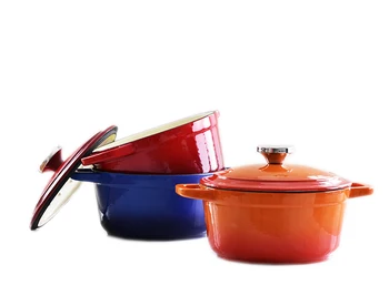 

Enamel Cast Iron Pan Pan Red Enamel Pot Soup Pot Stew Pot