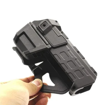 

Tactical Movable Pistol Holsters with Flashlight or Laser Mounted Right Hand Waist Belt Gun Holster for Colt 1911