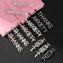 27 стилей, хрустальные шпильки для волос, уникальные заколки с буквами, головные уборы для женщин и девушек, свадебные заколки для волос и заколки, украшения для волос