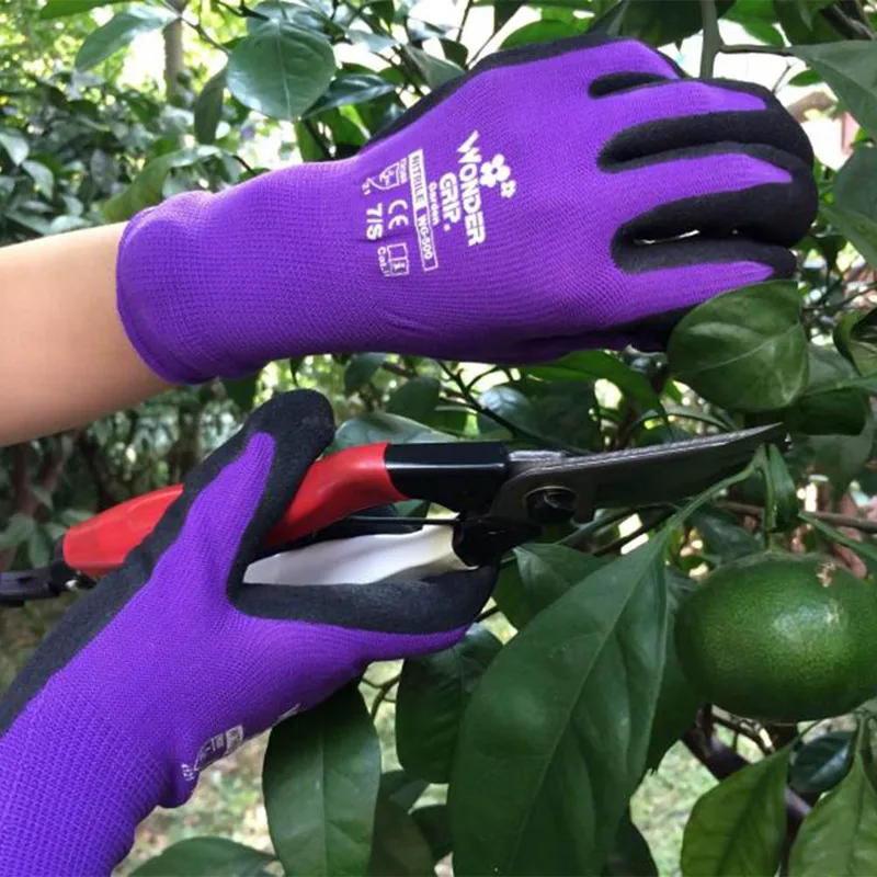 6 пар Нескользящие садовые перчатки дышащие мягкие и удобные посадки Садоводство рабочие защитные рабочие перчатки