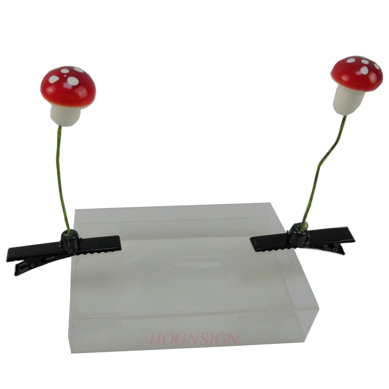 2 pieces hair clip Mushroom hairpin plant display cute artifact seedling hairpin head long grass weird cartoon headdress flower 90mw 515nm 520nm grass green dot laser didoe module long working w 12v adapter