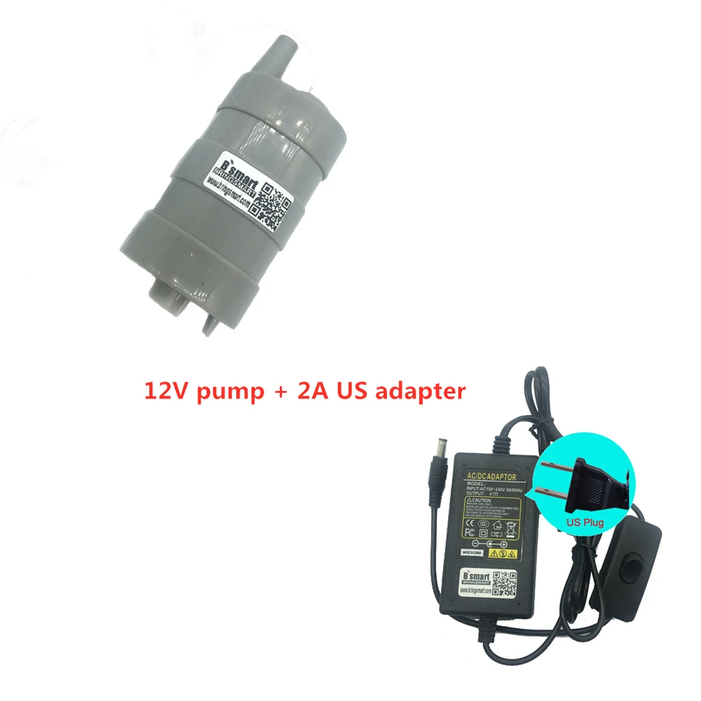 右12v pump + 2A US adapter