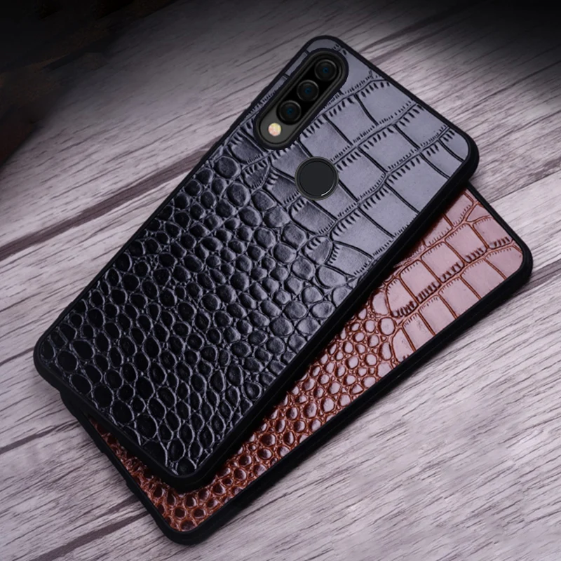Luxury Phone Case For Huawei P10 P20 P30 Lite Mate 10 20 Pro Honor 8X 9 Original Cowhide Cover | Мобильные телефоны и