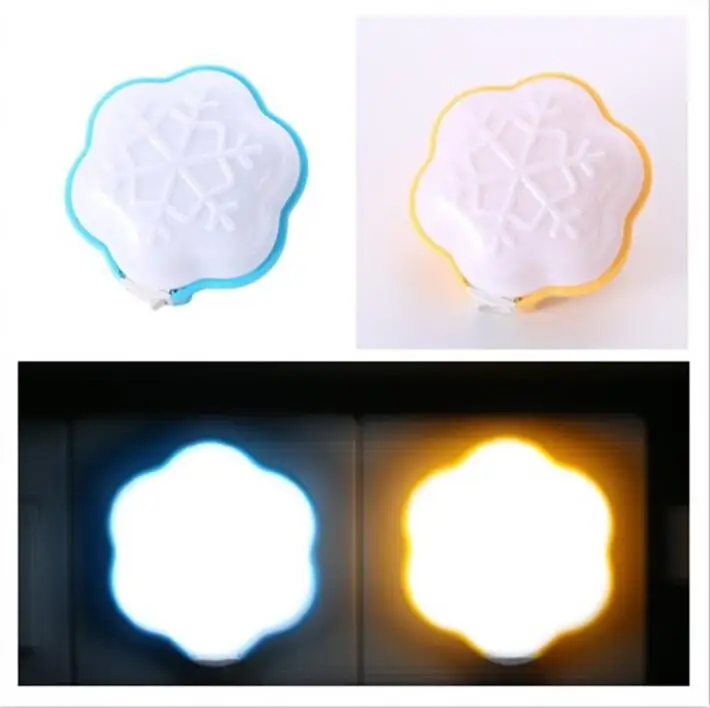 Snowflake Switch Nightlight Snowflake Shape Nightlight New LED Nightlight