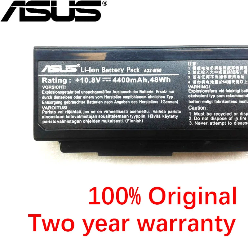 ASUS оригинальные для Asus N61 N61J N61Jq N61V N61Vg N61Ja N61JV N53 M50 M50s N53S A32-M50 A32-N61 A32-X64 A33-M50 10,8 V 4400 мА-ч