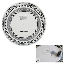 Инструменты Phono обнаружения круглый Тахометр транспортир выравнивание коврик акриловый Белый скорость практичный LP Виниловая пластинка проигрыватель