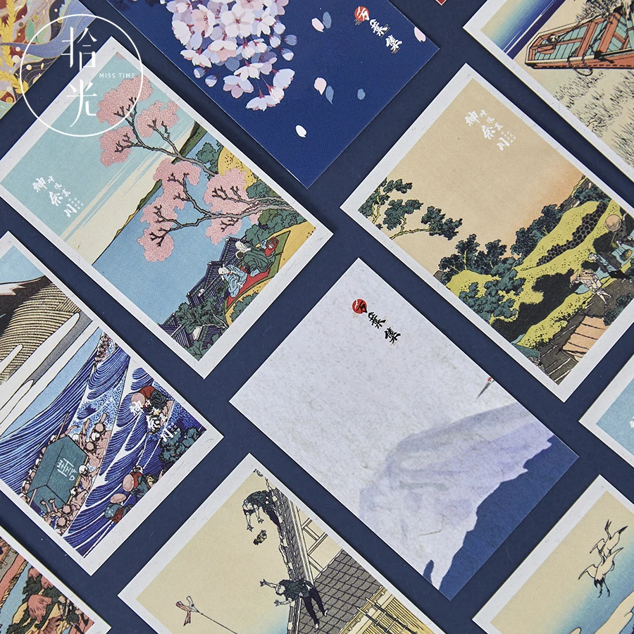 28 листов/набор Kanagawa Wave Lomo Card мини Открытка DIY японский стиль поздравительная открытка подарок на день рождения открытка