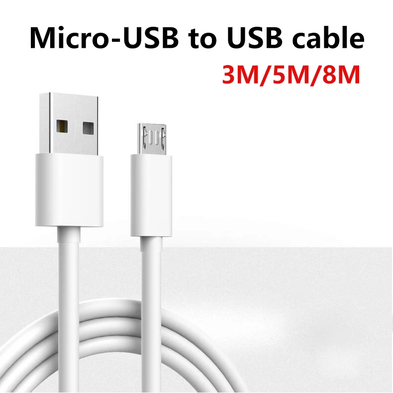 SEASKY Micro USB to USB Cable 3/5/8 M Meter Extension cable Lengthen cable for xiaomi ImiLab Aqara G2H 1080P 2K Camera Webcam