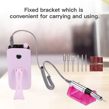 

35000RPM Rechargeable Portable Electric Nail Drilling Apparatus Nail Gel Polisher File Manicure Nail Pedicure Salon Tools
