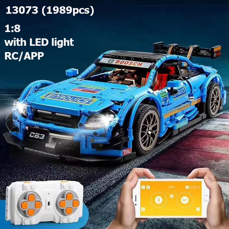 Lepinblocks RC technic автомобильные строительные блоки AMG C63 20087 legoset 13090 13067 набор моделей