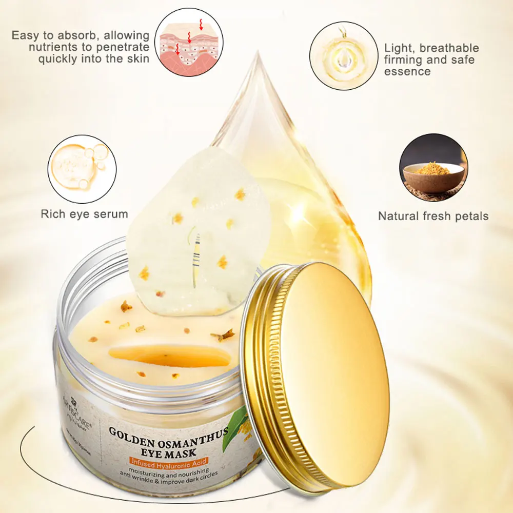 ARTISCARE Gold Osmanthus патчи для глаз + золотой крем против морщин и удаления темных кругов